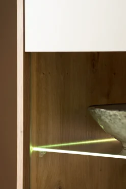 Home affaire Vitrine »Sonora, moderne Glasvitrine, Stauraumelement, Schrank« filigrane Rahmenoptik, ausreichend Stauraum, vielseitig einsetzbar