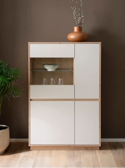 Home affaire Vitrine »Sonora, moderne Glasvitrine, Stauraumelement, Schrank« filigrane Rahmenoptik, ausreichend Stauraum, vielseitig einsetzbar
