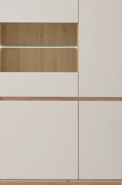 Home affaire Vitrine »Sonora, moderne Glasvitrine, Stauraumelement, Schrank« filigrane Rahmenoptik, ausreichend Stauraum, vielseitig einsetzbar