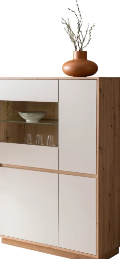 Home affaire Vitrine »Sonora, moderne Glasvitrine, Stauraumelement, Schrank« filigrane Rahmenoptik, ausreichend Stauraum, vielseitig einsetzbar
