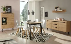 Home affaire Vitrine »Torge, Hochschrank, Glasvitrine, Standvitrine, Vitrinenschrank« 1 Stk. tlg. in drei verschiedenen Farben verfügbar, Glastür & -boden, 90 cm breit