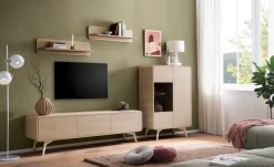 Home affaire Vitrine »Torsby, moderne Glasvitrine, Stauraumelement, Schrank« abgerundete Ecken, ausreichend Stauraum, vielseitig einsetzbar