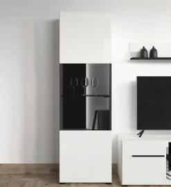 Home affaire Vitrine »Trentino« Höhe ca. 190 cm, Soft-Close-Funktion, Hochglanzfronten