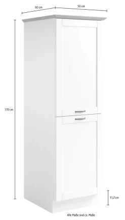 Home affaire Vorratsschrank »Teramo« Breite 50 cm, mit 2 Türen, 2 Einlegeböden