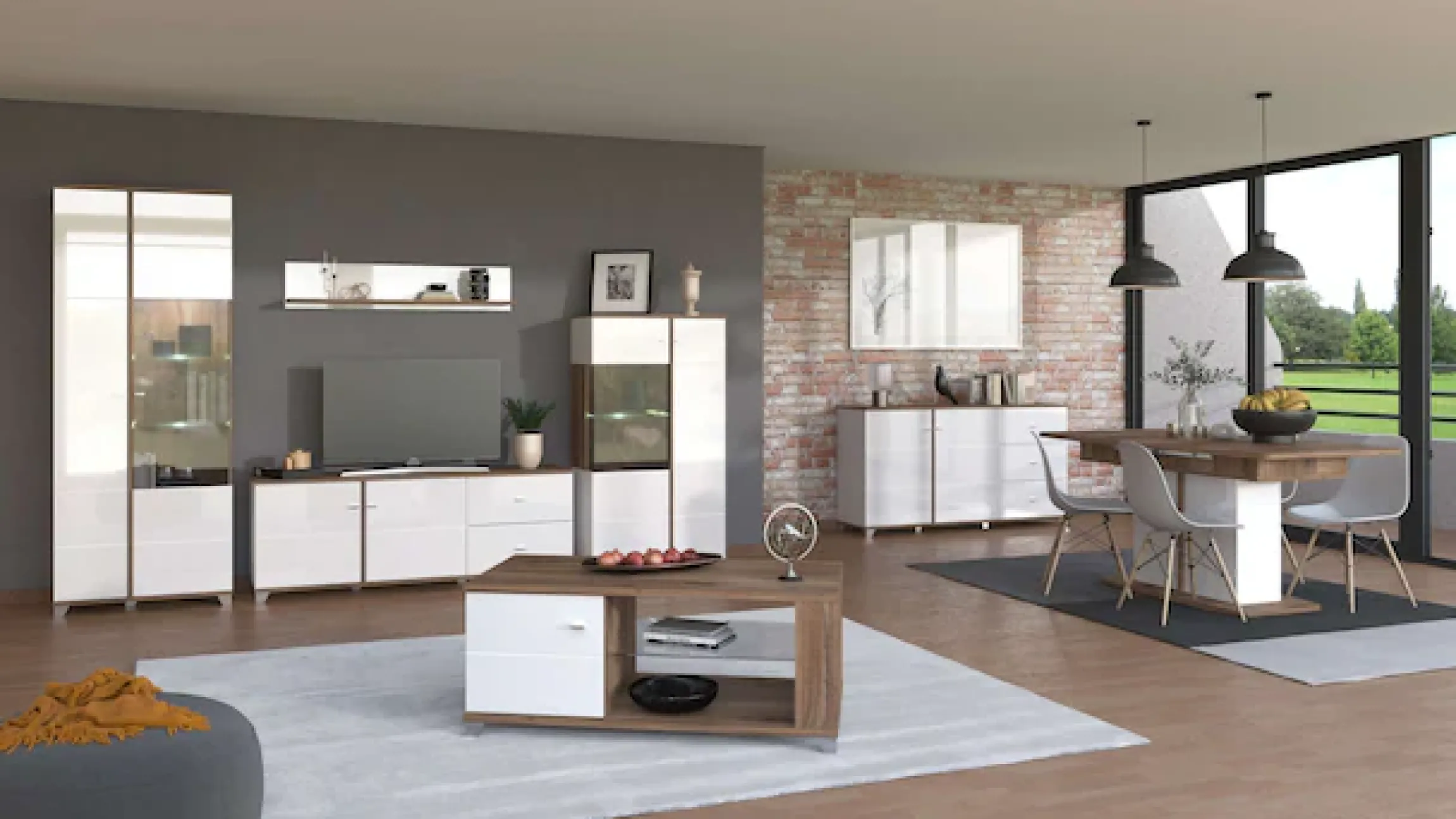 Home affaire Wandboard »Burgundy Schwebendes Regal, Wandregal, Ablage« Hochglanzfront, 1 Ablageboden, Breite 120 cm
