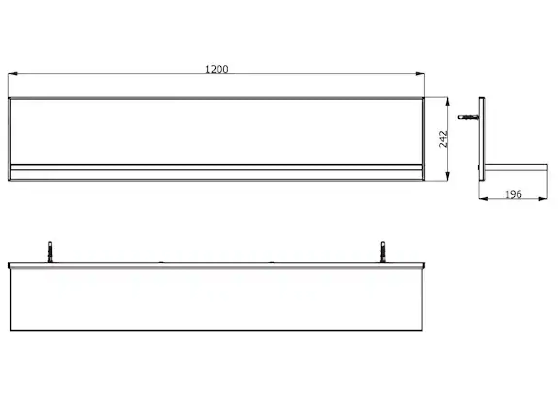 Home affaire Wandboard »Burgundy Schwebendes Regal, Wandregal, Ablage« Hochglanzfront, 1 Ablageboden, Breite 120 cm