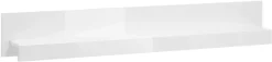 Home affaire Wandboard »Carat, modernes Wandregal, Wandhalter mit Ablagefach, 150 cm breit« vielseitig einsetzbares Hängeregal, in Weiß Hochglanz