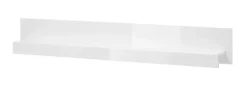 Home affaire Wandboard »Carat, modernes Wandregal, Wandhalter mit Ablagefach, 150 cm breit« vielseitig einsetzbares Hängeregal, in Weiß Hochglanz