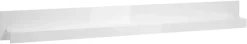 Home affaire Wandboard »Carat, modernes Wandregal, Wandhalter mit Ablagefach, 217 cm breit« vielseitig einsetzbares Hängeregal, in Weiß Hochglanz