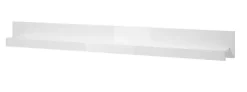 Home affaire Wandboard »Carat, modernes Wandregal, Wandhalter mit Ablagefach, 217 cm breit« vielseitig einsetzbares Hängeregal, in Weiß Hochglanz