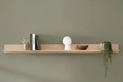 Home affaire Wandboard »Fredericia, modernes Wandregal, Wandhalter mit Ablagefläche« vielseitig einsetzbares Hängeregal, Eiche Cremona Toro, 195 cm breit