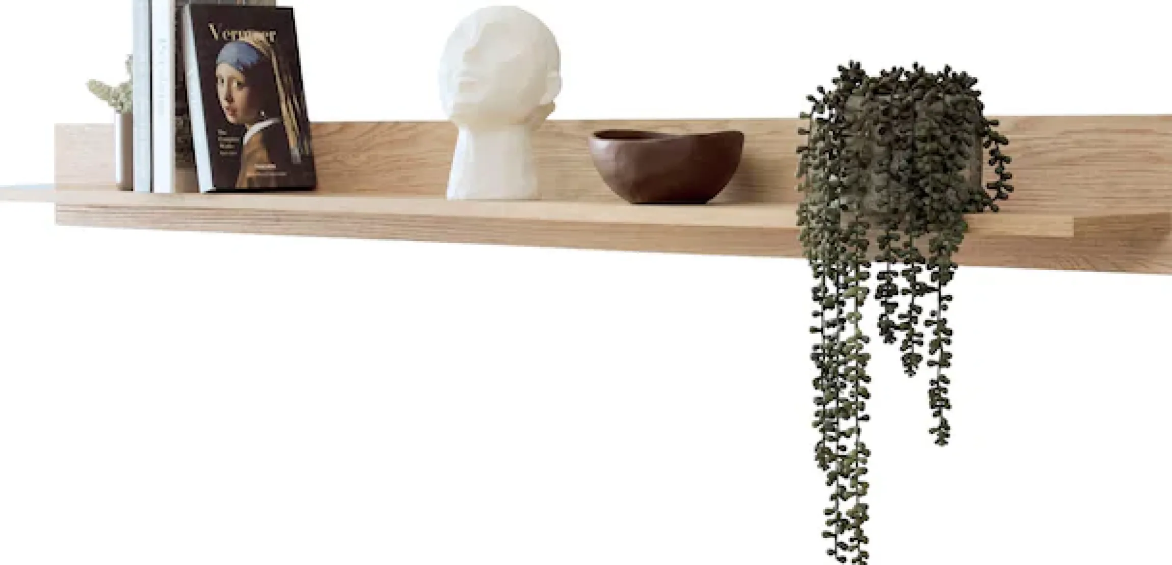 Home affaire Wandboard »Fredericia, modernes Wandregal, Wandhalter mit Ablagefläche« vielseitig einsetzbares Hängeregal, Eiche Cremona Toro, 195 cm breit