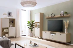 Home affaire Wandboard »Fredericia, modernes Wandregal, Wandhalter mit Ablagefläche« vielseitig einsetzbares Hängeregal, Eiche Cremona Toro, 195 cm breit