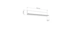 Home affaire Wandboard »Mayenne Wandregal, Ablageboden, Ablageboard, Schwebendes Regal« Hängeregal, Wandmontage, Breite 138 cm
