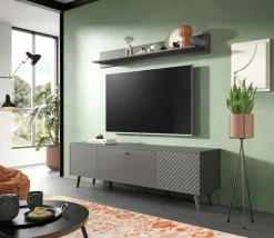 Home affaire Wandboard »RHOMBUS, Breite 160 cm« 1 Stk. tlg. Wandregal, Wandboard, Wohnzimer, Esszimmer
