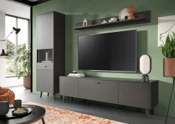 Home affaire Wandboard »RHOMBUS, Breite 160 cm« 1 Stk. tlg. Wandregal, Wandboard, Wohnzimer, Esszimmer