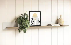 Home affaire Wandboard »Stranda, Wandregal im Scandi-Style, Wandhalter mit Ablagefläche« vielseitig einsetzbares Hängeregal, in zwei Farben & Größen verfügbar