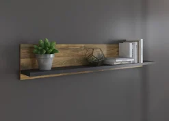 Home affaire Wandboard »York, modernes Wandregal, Hängeregal mit Ablagefach« vielseitig einsetzbar, in Hunton Oak Dekor verfügbar, 156 cm breit