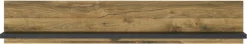 Home affaire Wandboard »York, modernes Wandregal, Hängeregal mit Ablagefach« vielseitig einsetzbar, in Hunton Oak Dekor verfügbar, 156 cm breit