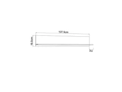 Home affaire Wandregal »BEDFORD, Schwebendes Regal, Wandkonsole, Wandboard« Ablageboden, Wandmontiert,Gesamtbreite 137,5 cm