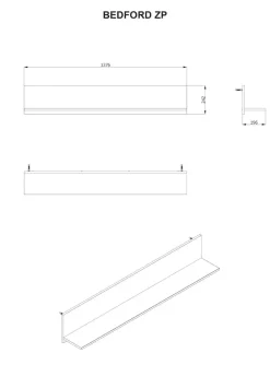 Home affaire Wandregal »BEDFORD, Schwebendes Regal, Wandkonsole, Wandboard« Ablageboden, Wandmontiert,Gesamtbreite 137,5 cm