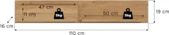 Home affaire Wandregal »EVRID, Breite 110cm, inkl. 1 Ablageboden & 1 offenem Fach« individuell mit anderen Artikel der Serie EVRID erweiterbar, 1 Stk. tlg. Wandboard, Ablageboard, Regal, Regalboard, Wandpaneel