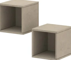 Home affaire Wandregal »Infinity« Set, 2 kleine Würfelregale, 2 Stk. tlg. Würfelregal 2er-Set, Breite 28 cm, Höhe 29 cm