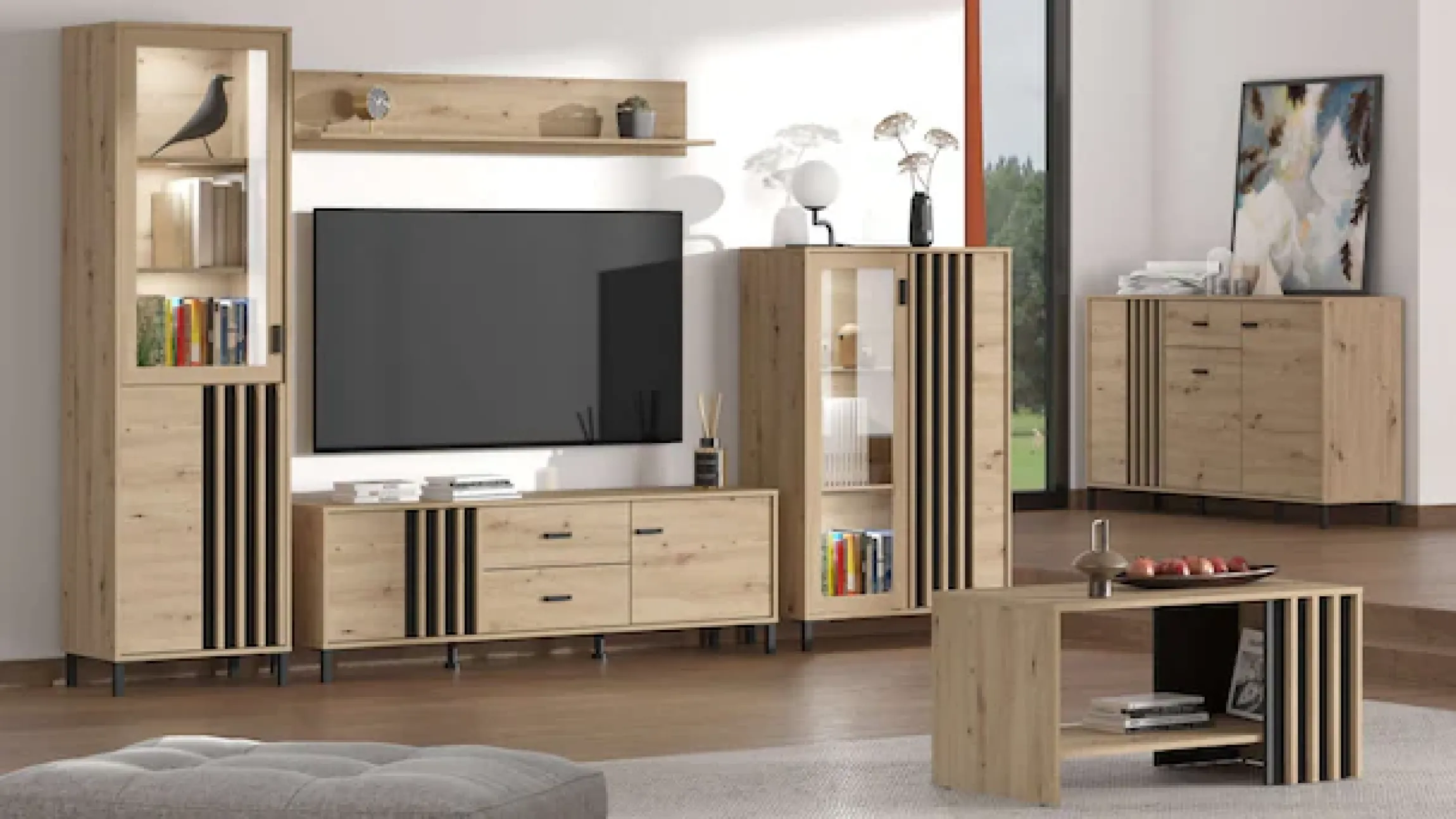 Home affaire Wandregal »LAVAL, Schwebendes Regal, Wandkonsole, Wandboard« Ablageboden, Wandmontiert,Gesamtbreite 120 cm