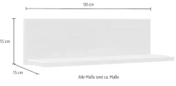 Home affaire Wandregal »Teramo« Breite 50 cm, 1 Ablageboden