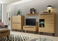Home affaire Wandregal »Torge, Wandboard, Wandhalter, Hängeregal, Dekoregal« 1 Stk. tlg. skandinavisches Design, Ablagefläche, für kleine Räume, Breite 107 cm