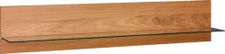 Home affaire Wandregal »Wandregal B:162,5 cm, mit Glasablageboden, Korpus eiche furnier« 1 Stk. tlg. individuell in den verschiedensten Wohnbereichen einsetzbar.
