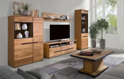 Home affaire Wandregal »Wandregal B:162,5 cm, mit Glasablageboden, Korpus eiche furnier« 1 Stk. tlg. individuell in den verschiedensten Wohnbereichen einsetzbar.