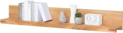 Home affaire Wandregal Wandregal Breite 138cm, Wandboard, teilmassiv Eiche, modern