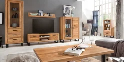 Home affaire Wandregal Wandregal Breite 138cm, Wandboard, teilmassiv Eiche, modern