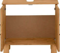 Home affaire Waschbeckenunterschrank »Rodby« FSC®-zertifiziertes Massivholz, Griffe Metall, Breite 60cm, Höhe 55cm