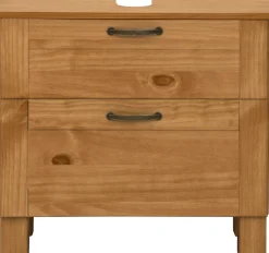 Home affaire Waschbeckenunterschrank »Rodby« FSC®-zertifiziertes Massivholz, Griffe Metall, Breite 60cm, Höhe 55cm