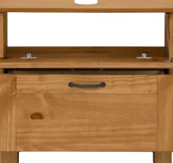 Home affaire Waschbeckenunterschrank »Rodby« FSC®-zertifiziertes Massivholz, Griffe Metall, Breite 60cm, Höhe 55cm
