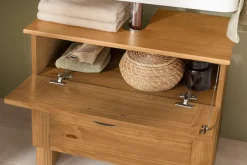 Home affaire Waschbeckenunterschrank »Rodby« FSC®-zertifiziertes Massivholz, Griffe Metall, Breite 60cm, Höhe 55cm