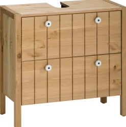 Home affaire Waschbeckenunterschrank »Tina« Badmöbel,Schrank, Breite 57 cm, Massivholz