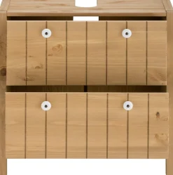 Home affaire Waschbeckenunterschrank »Tina« Badmöbel,Schrank, Breite 57 cm, Massivholz