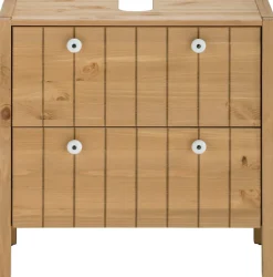 Home affaire Waschbeckenunterschrank »Tina« Badmöbel,Schrank, Breite 57 cm, Massivholz