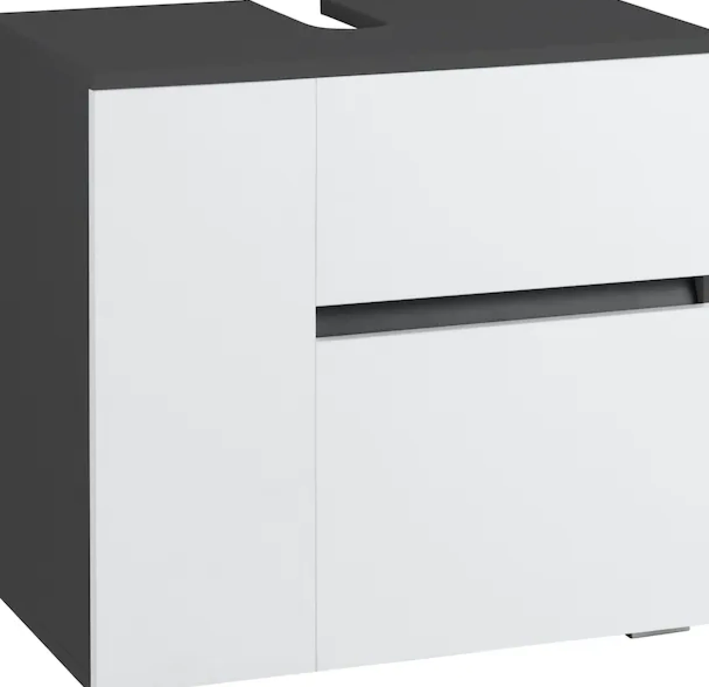 Home affaire Waschbeckenunterschrank »Wisla« Siphonausschnitt, Push-to-open-Funktion, Breite 60cm, Höhe 55 cm