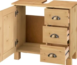 Home affaire Waschbeckenunterschrank »Oslo« Kiefer, 1 Tür und 3 Schubkästen, Breite 60 cm, Höhe 55 cm