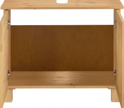 Home affaire Waschbeckenunterschrank »Oslo« in massiver Kiefer, mit 2 Türen, Breite 70 cm, Höhe 55 cm
