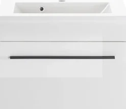 Home affaire Waschtisch »Cantara, Waschtisch inkl. Waschbecken, modernes Design« mit schwarzem Griff, ausreichend Stauraum