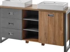 Home affaire Waschtisch »Detroit, Unterschrank mit Apothekergriff, Badschrank, Industrialdesign«