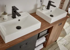 Home affaire Waschtisch »Detroit, Unterschrank mit Apothekergriff, Badschrank, Industrialdesign«