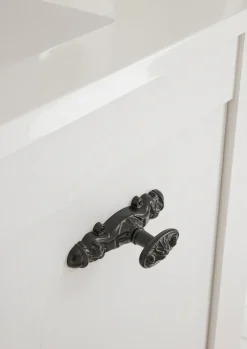 Home affaire Waschtisch »Florenz, Waschbeckenunterschrank inkl. Waschbecken, Metallgriffe« in Pinie Weiß, hängend, Breite 82 cm, inkl. Mineralgussbecken