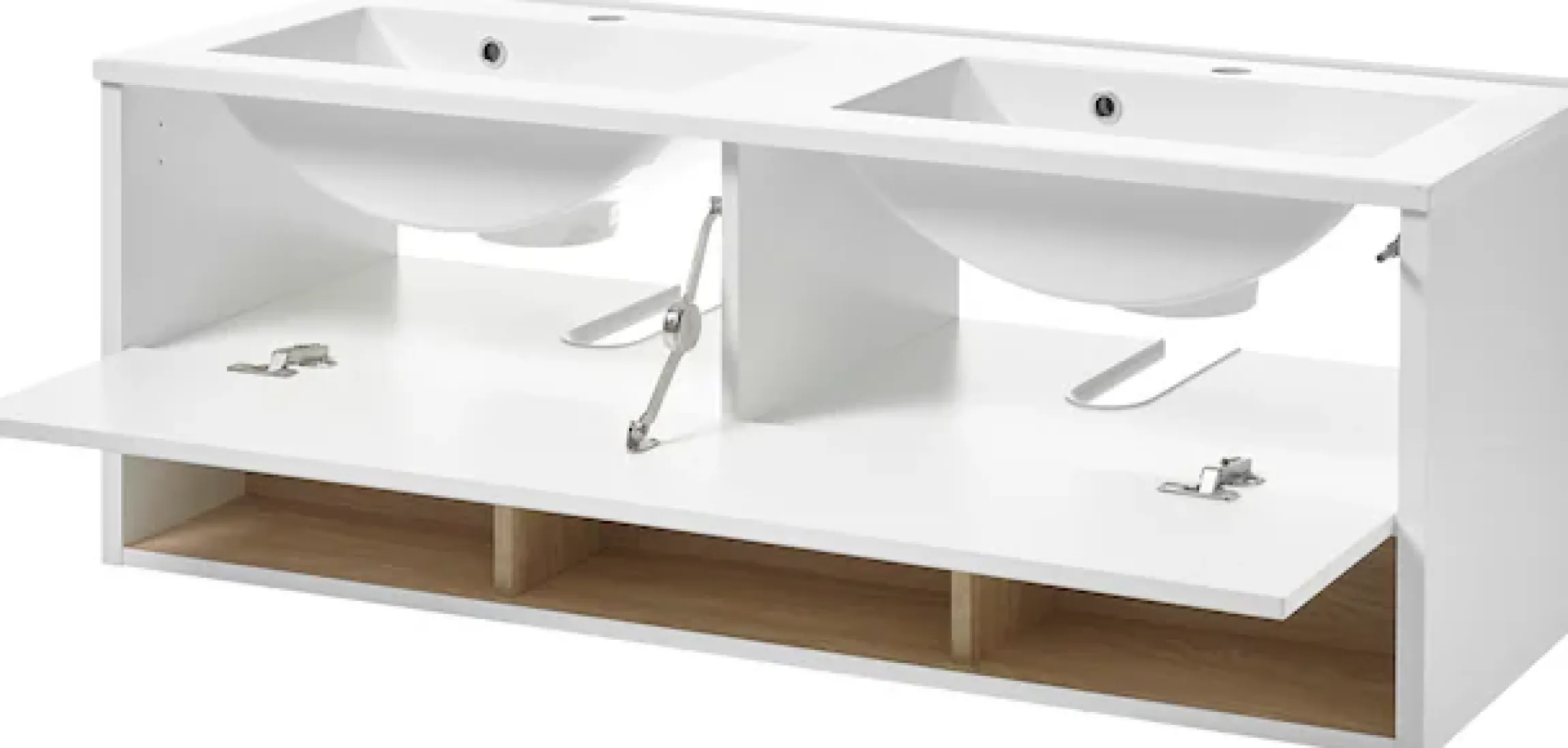 Home affaire Waschtisch »Studio Line, Waschtisch inkl. Waschbecken, modernes Design« in zwei Farben verfügbar, ausreichend Stauraum