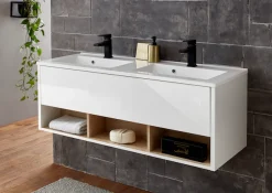 Home affaire Waschtisch »Studio Line, Waschtisch inkl. Waschbecken, modernes Design« in zwei Farben verfügbar, ausreichend Stauraum
